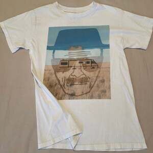 NWT Breaking Bad HEISENBERG SKETCH FACE AND RV T-Shirt Cinema Nerd